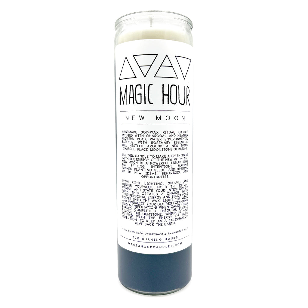 New Moon Ritual Candle Large MAGIC HOUR
