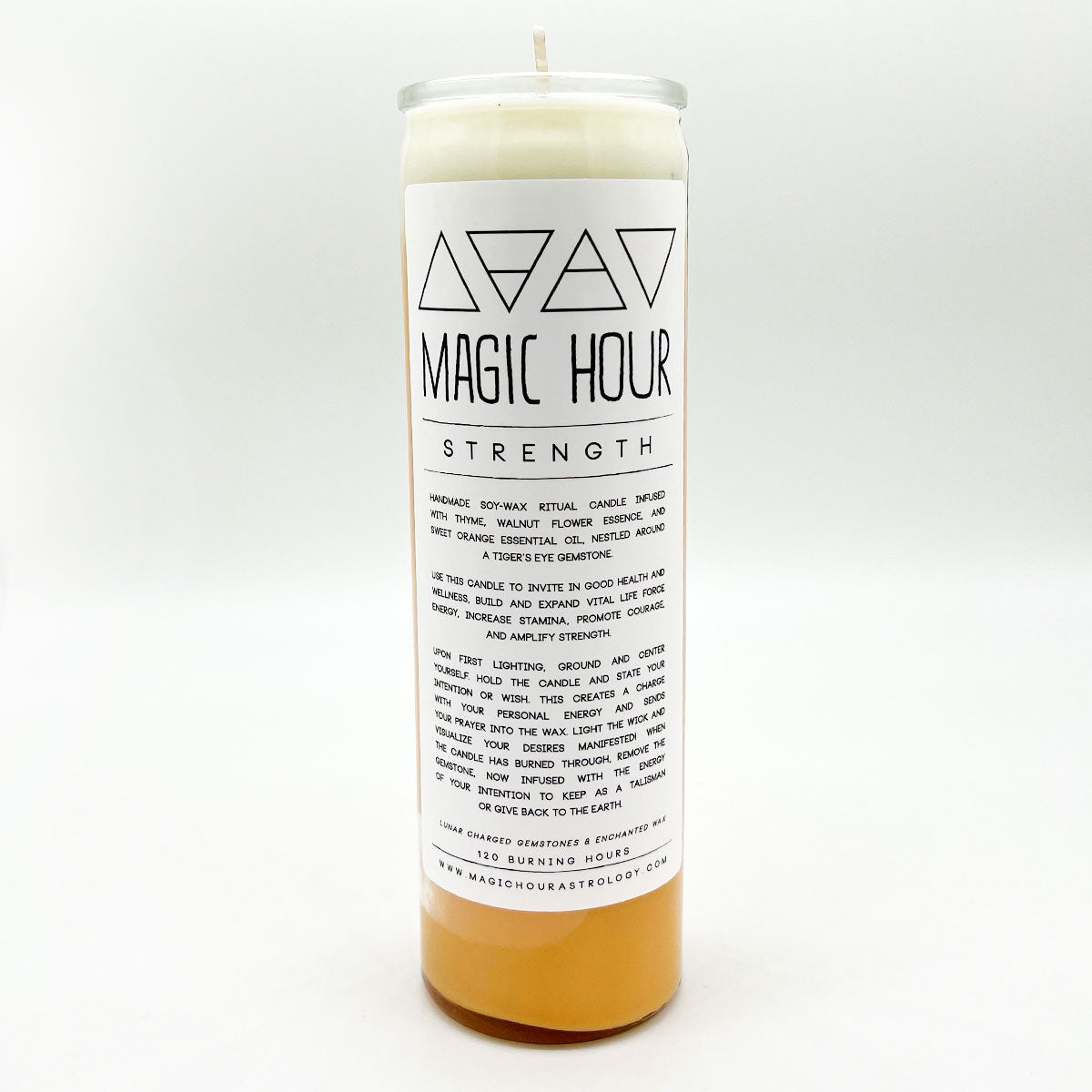 Strength Ritual Candle Large Magic Hour